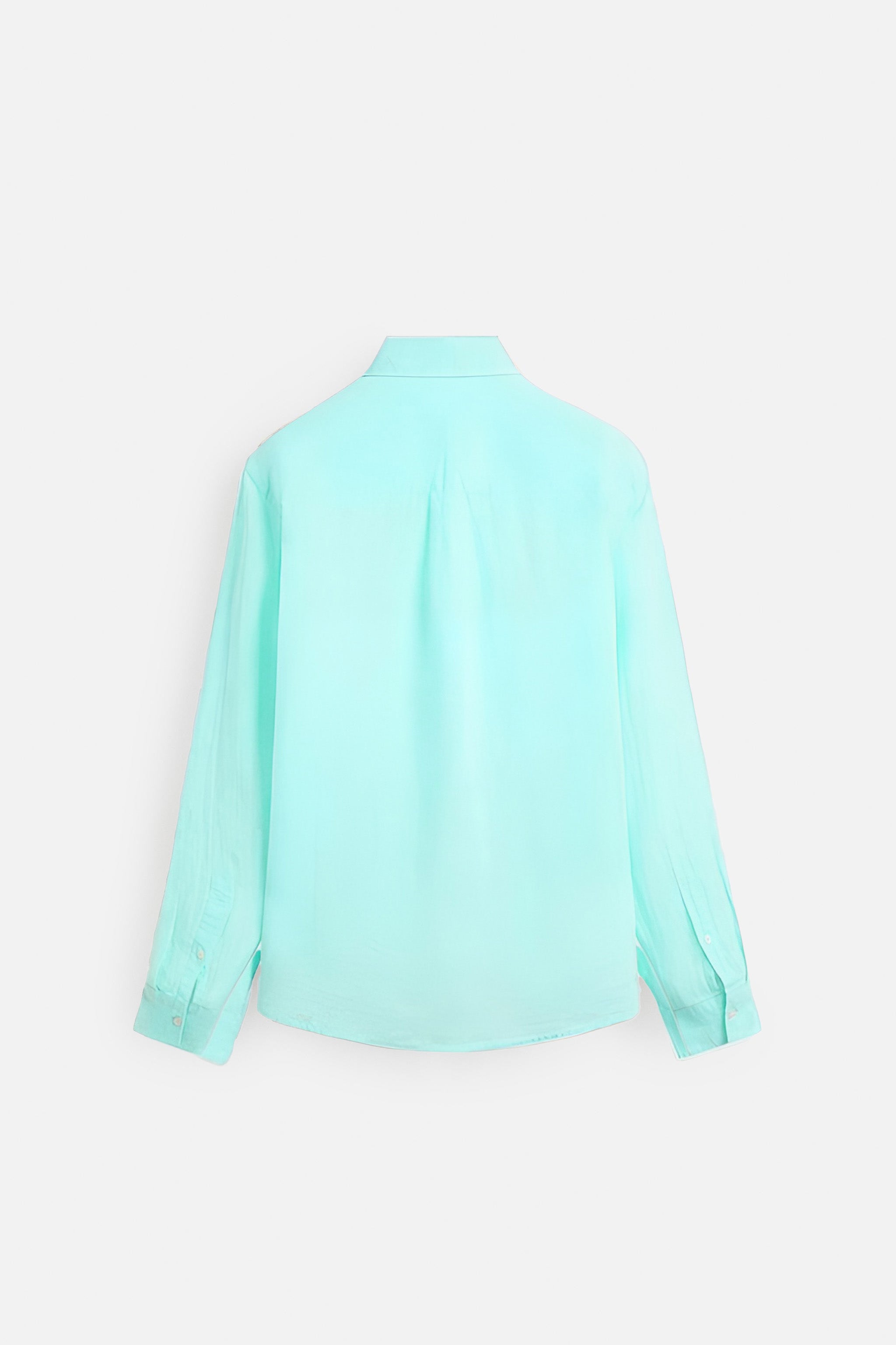 Turquoise Breeze Linen Shirt