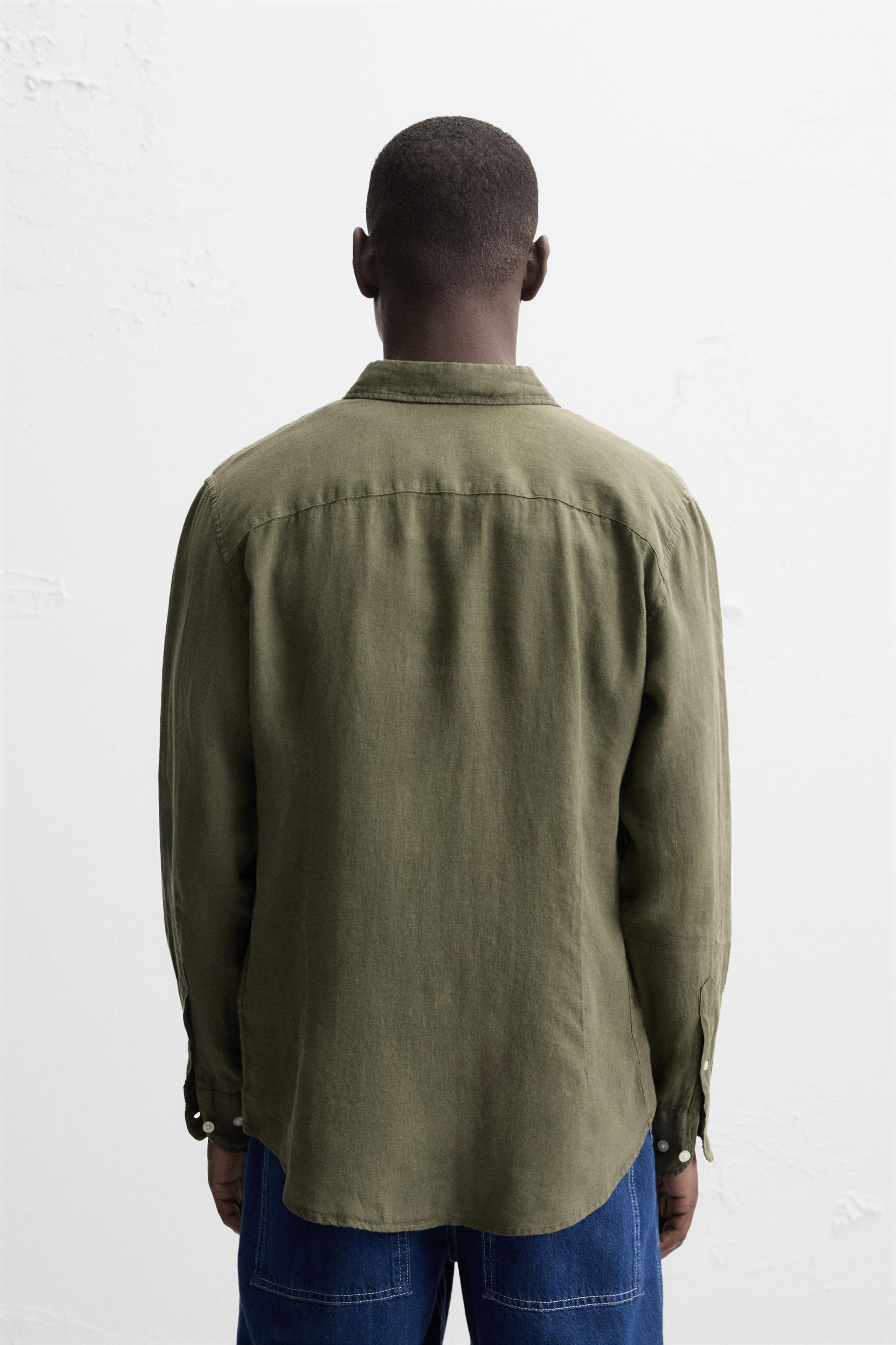 Olive Grove Linen Shirt