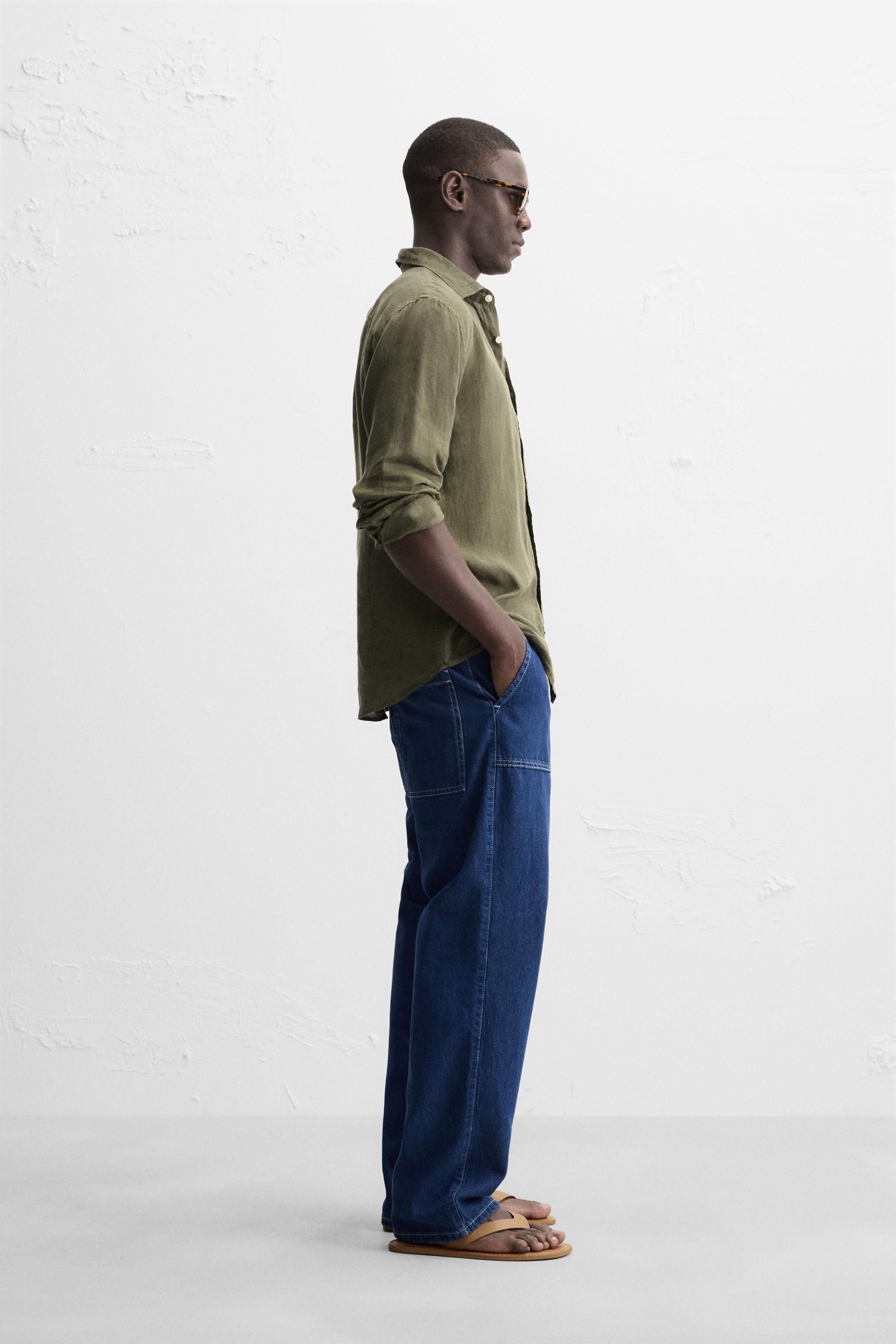 Olive Grove Linen Shirt