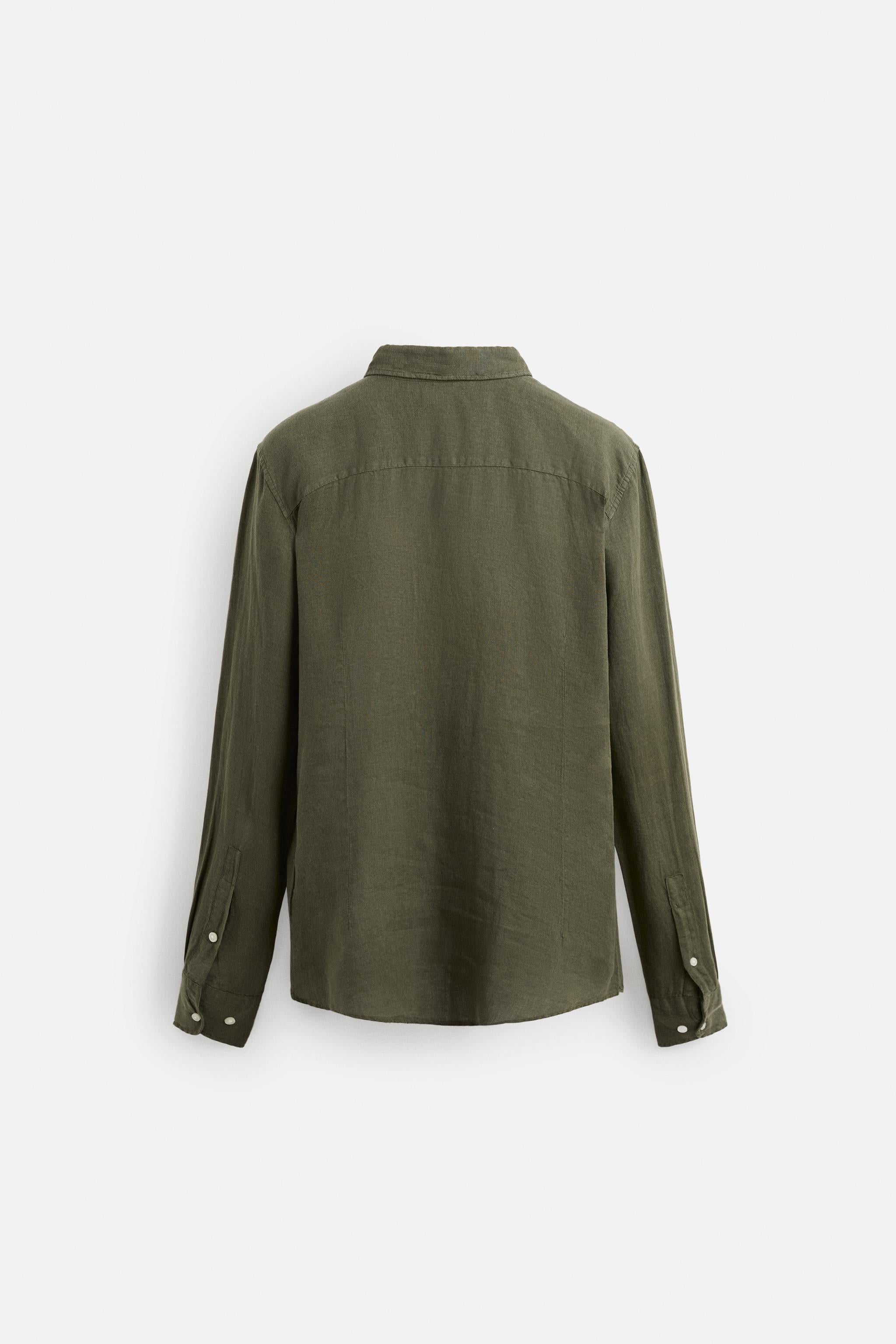 Olive Grove Linen Shirt