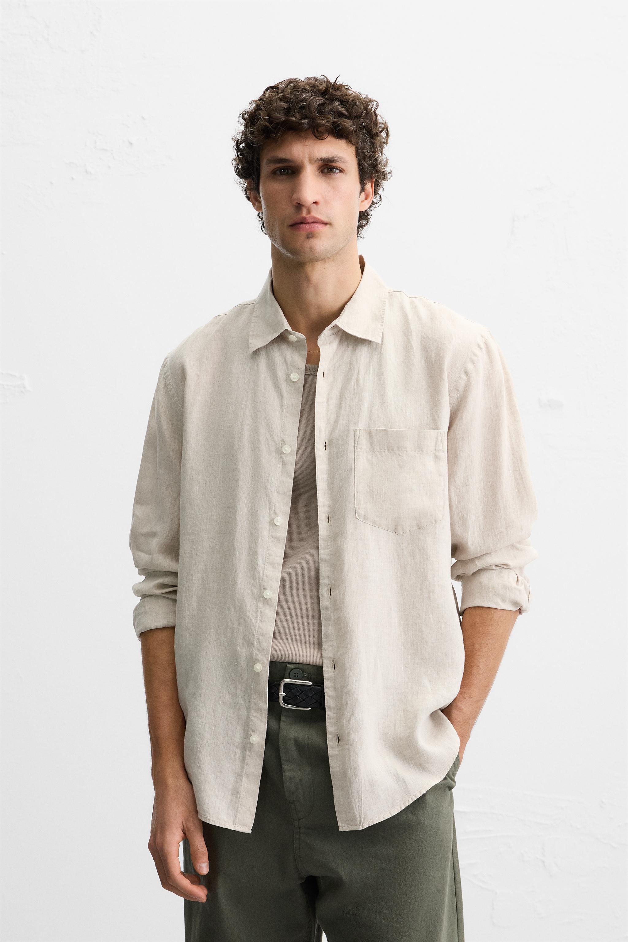 Silver Mist Linen Shirt