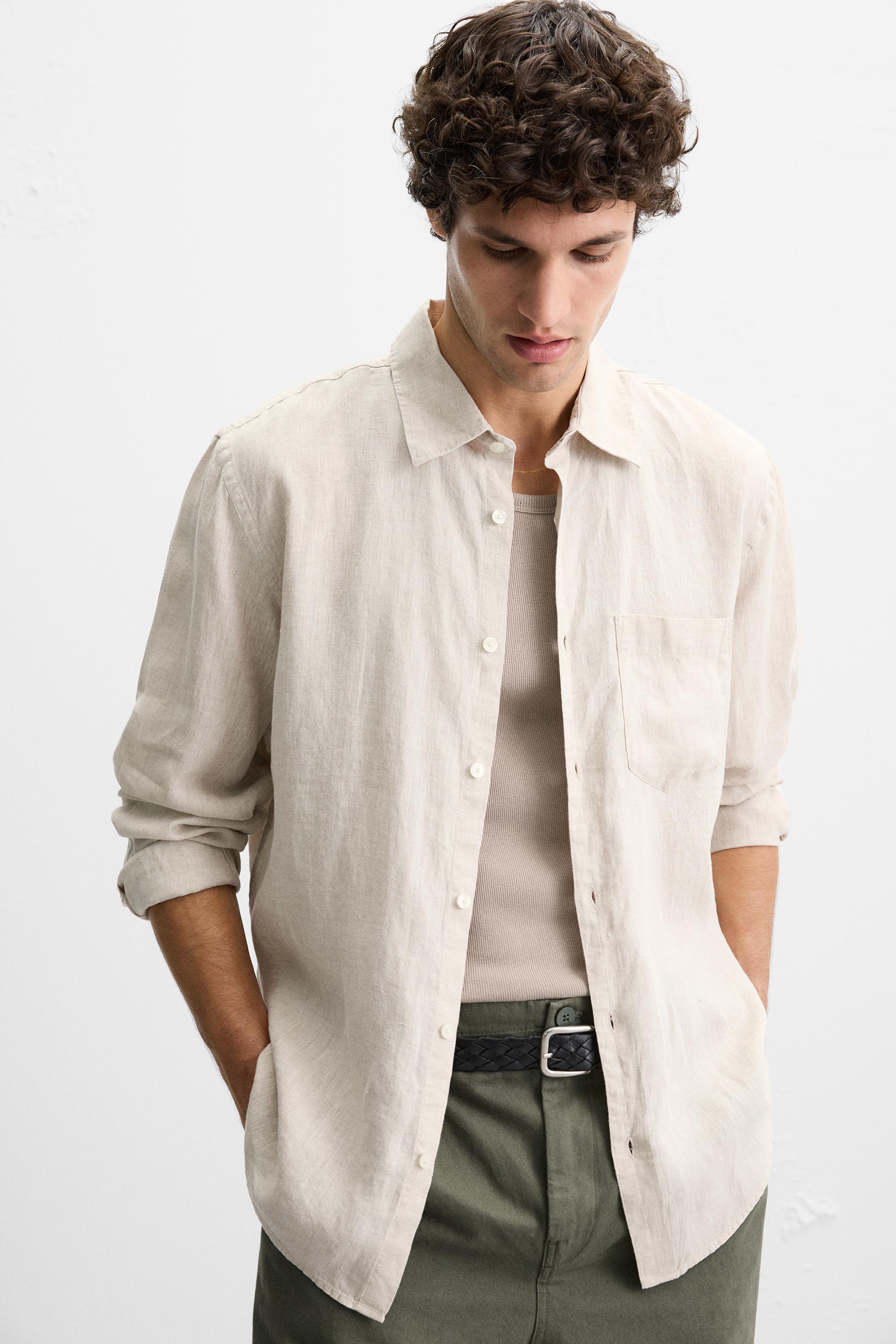 Silver Mist Linen Shirt
