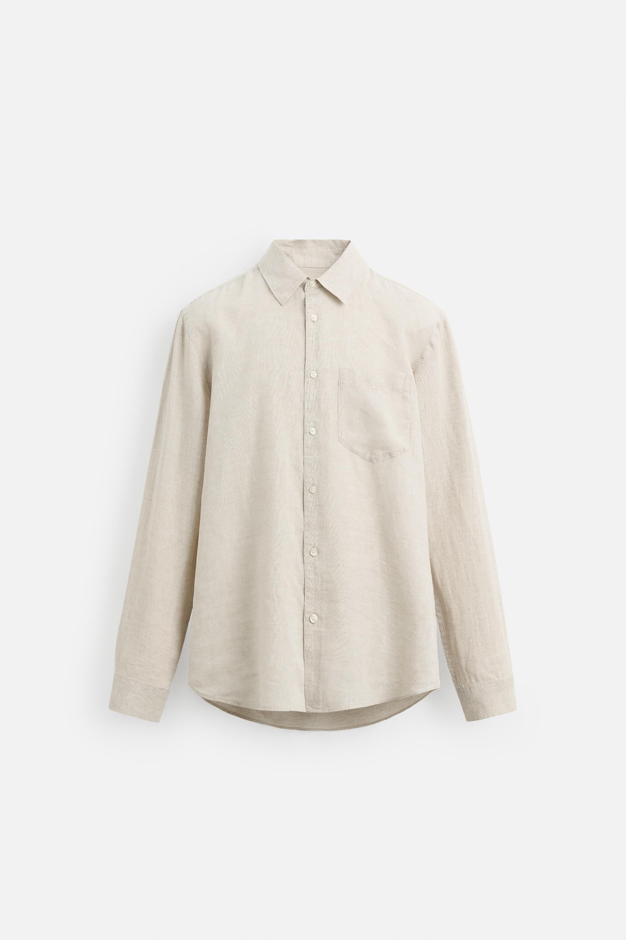 Silver Mist Linen Shirt
