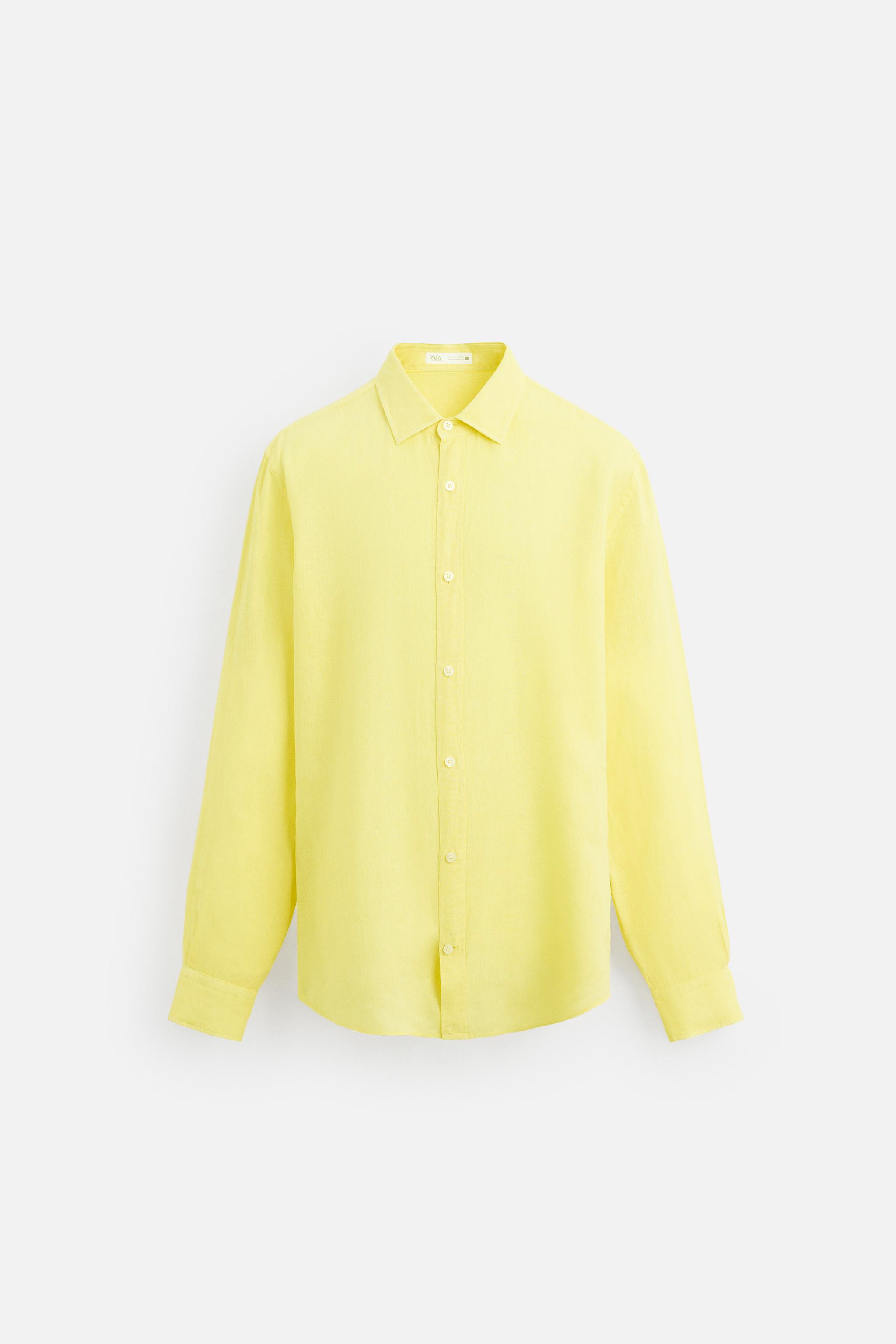 Golden Sunrise Linen Shirt