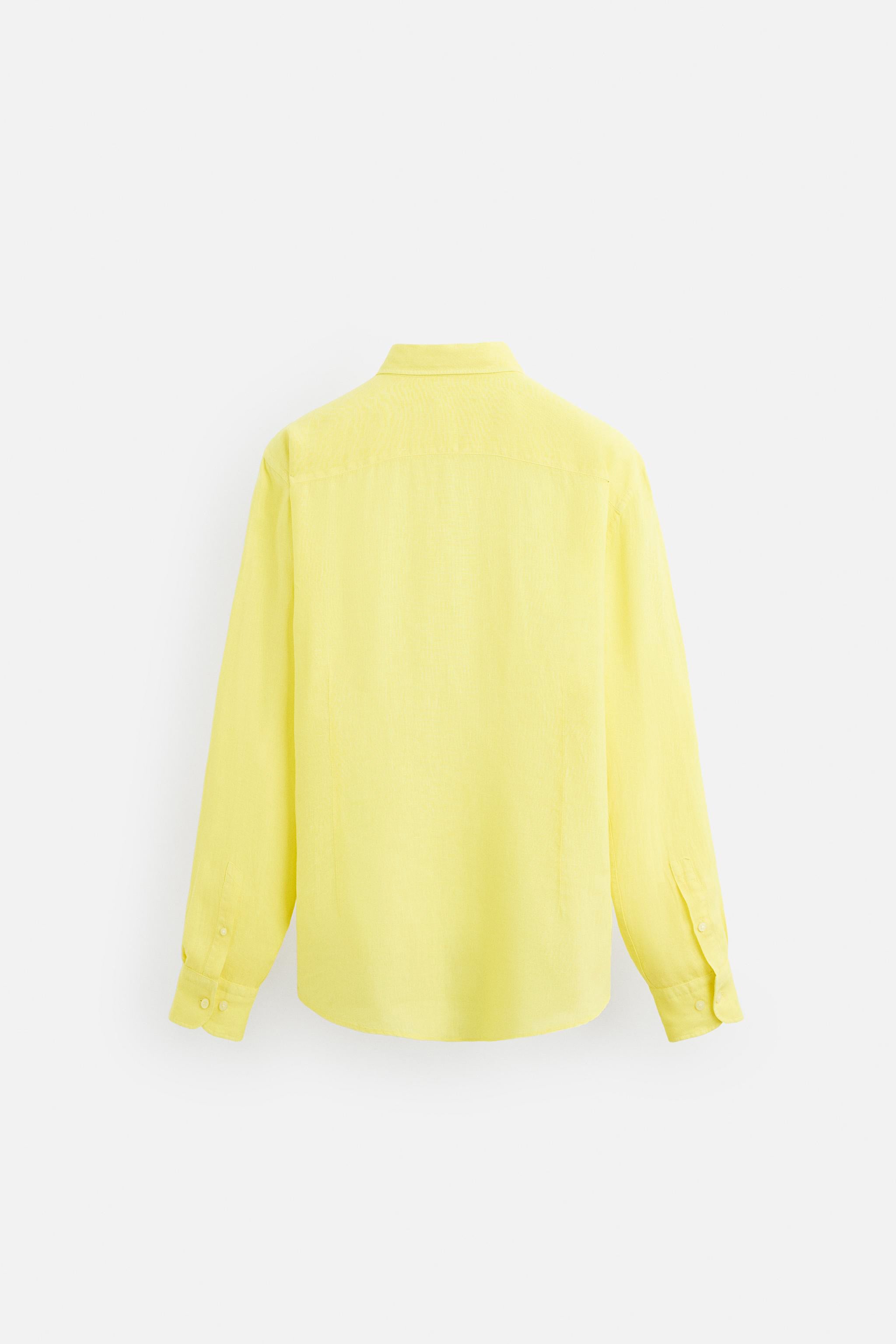 Golden Sunrise Linen Shirt