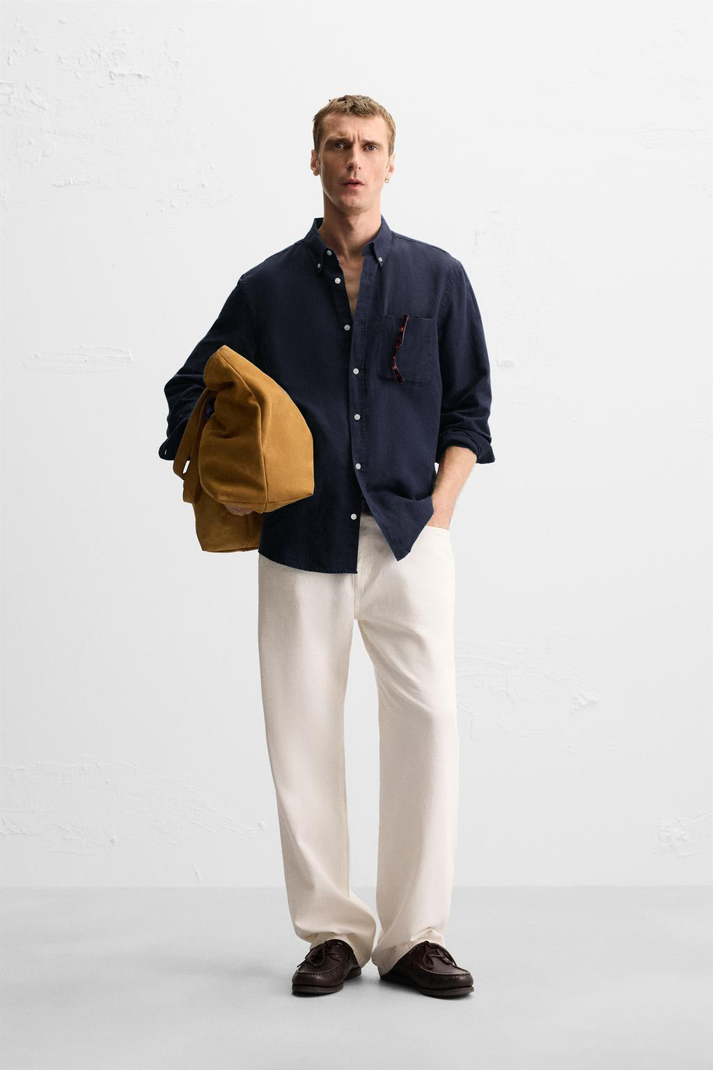 Midnight Shadow Linen Shirt