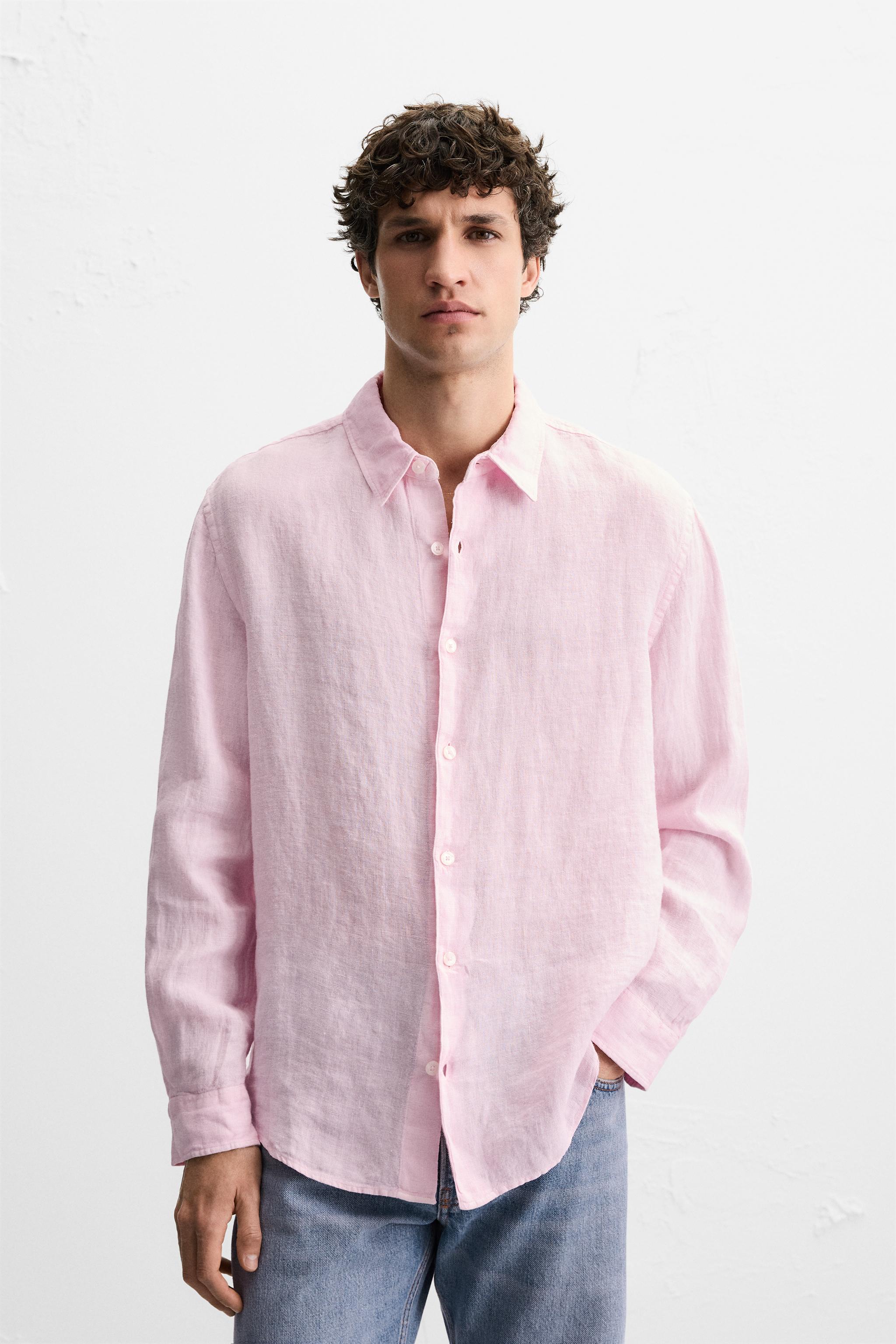 Blush Petal Linen Shirt