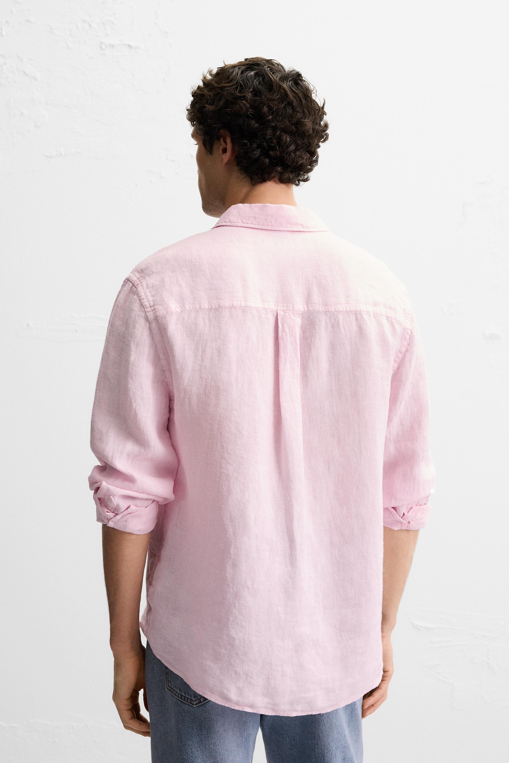 Blush Petal Linen Shirt