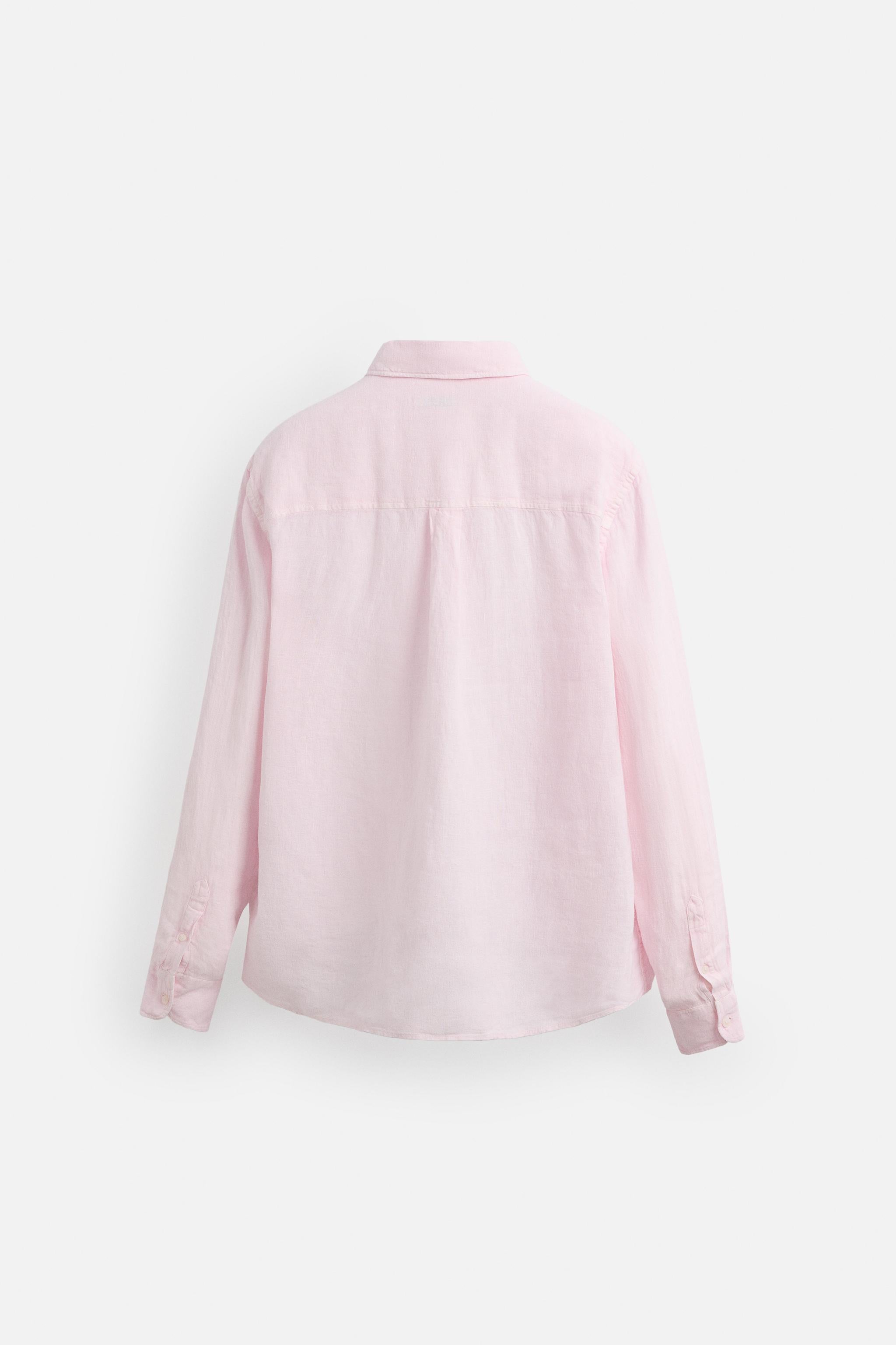 Blush Petal Linen Shirt