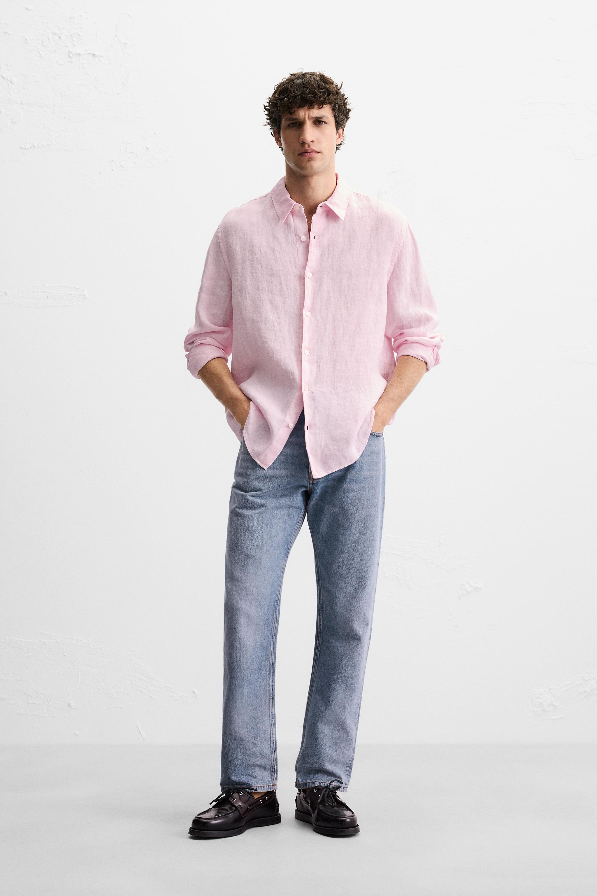 Blush Petal Linen Shirt