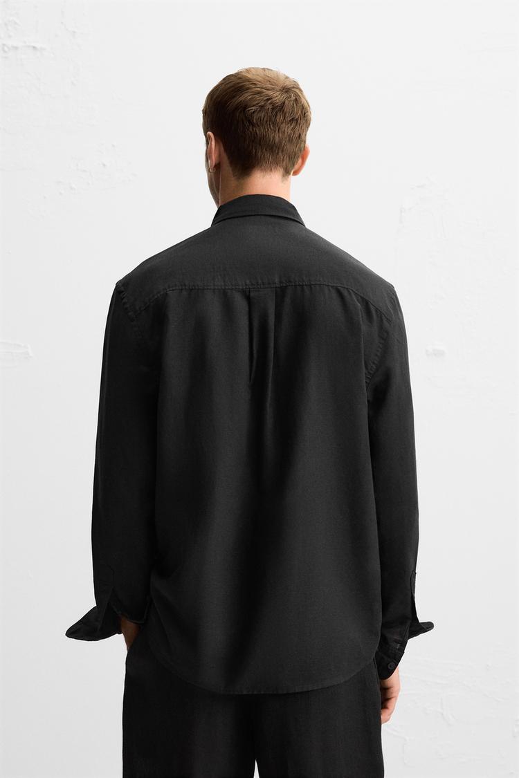 Obsidian Night Linen Shirt