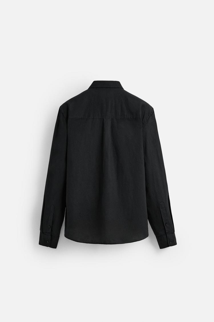 Obsidian Night Linen Shirt