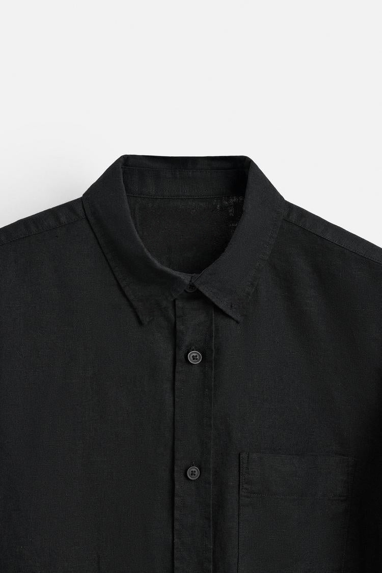 Obsidian Night Linen Shirt