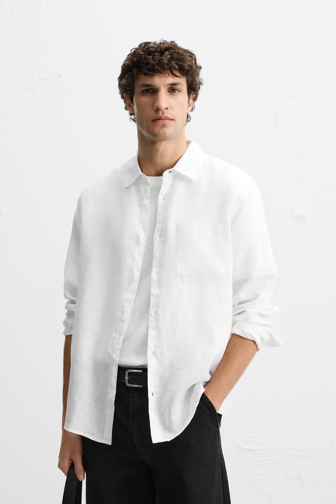 Ivory Dawn Linen Shirt