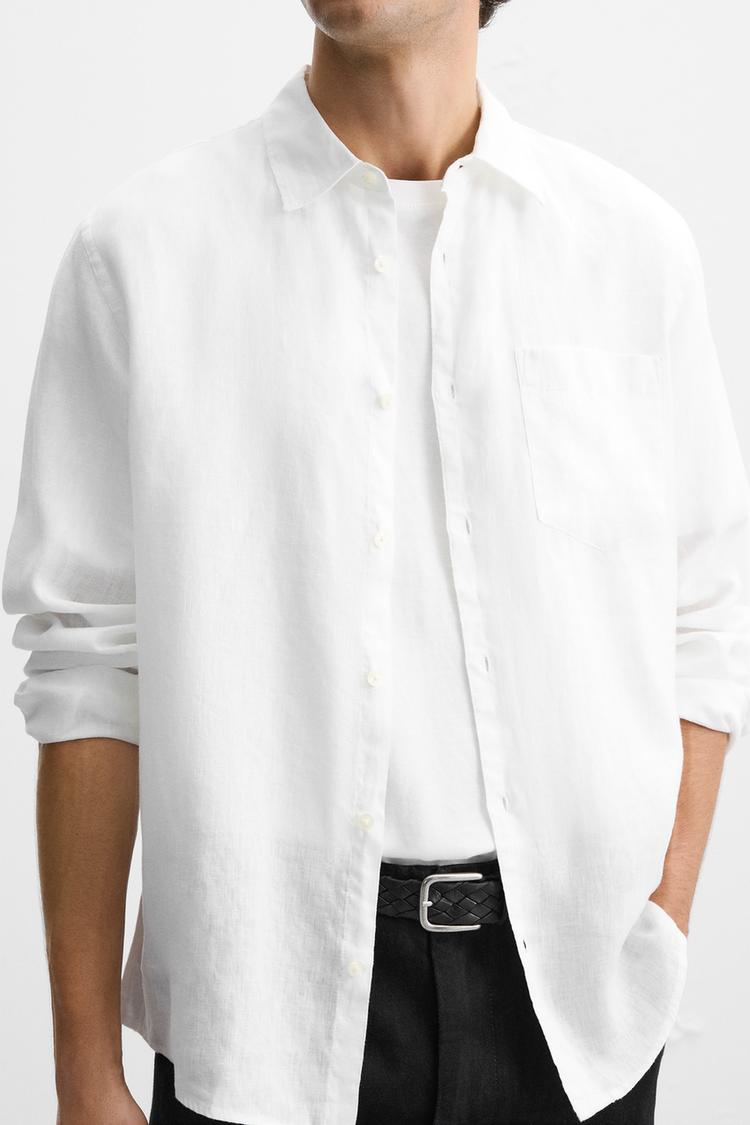 Ivory Dawn Linen Shirt