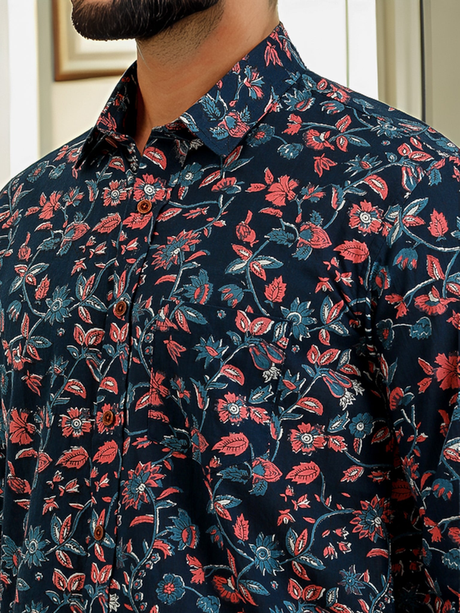 Floral Fiesta Shirts Kalamkari Print