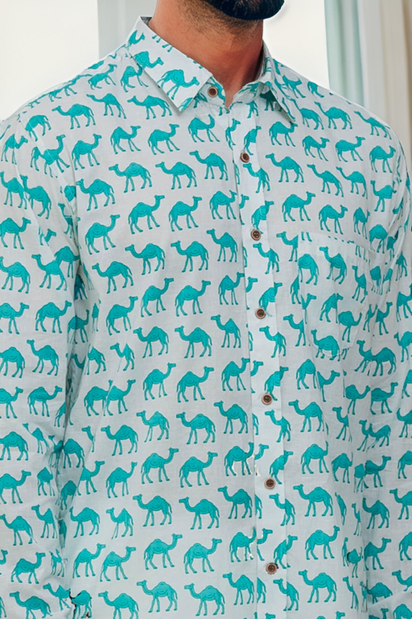 Ethnic Chic Cotton  Camel Print